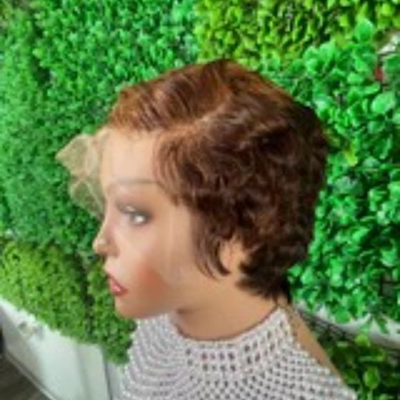 SHERI 13"4 FRONTAL TRANSPARENT LACE PIXIE WIG-6" - Picture 5 of 6